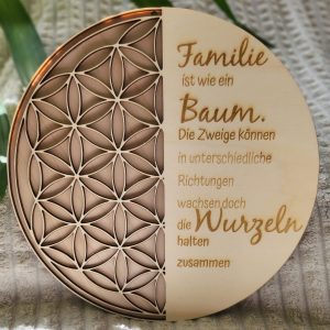 lebensblume aus holz